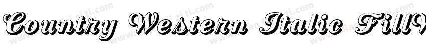 Country Western Italic FillW00字体转换